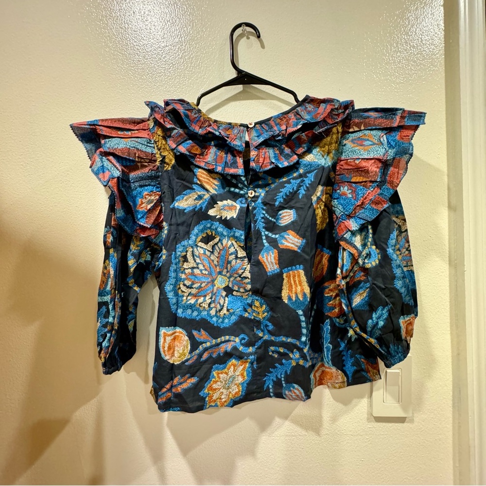 Farm Rio Sunset Tapestry Blouse - Picture 6 of 6